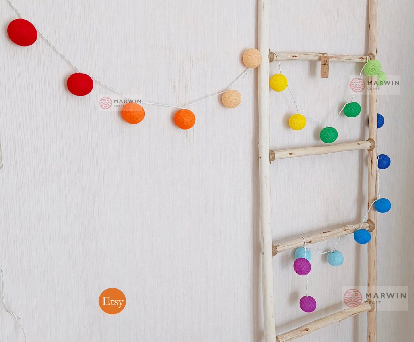 Rainbow string lights