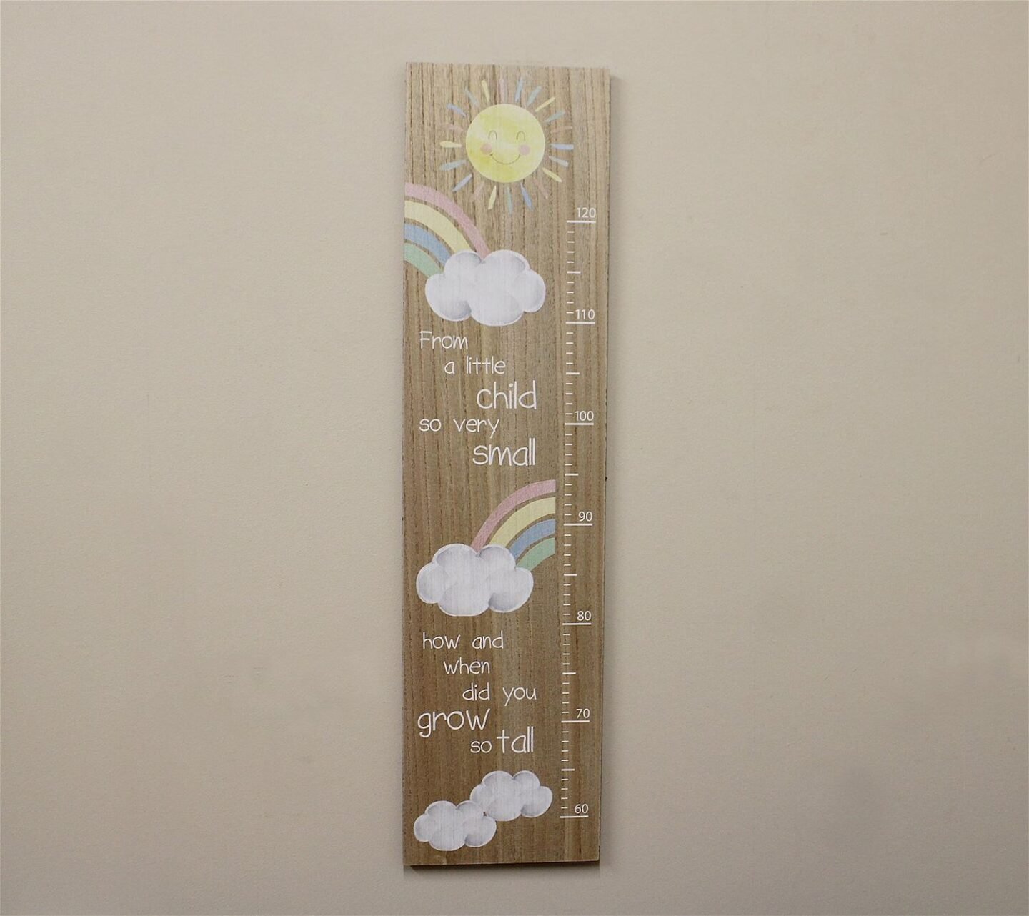 Rainbow growth chart