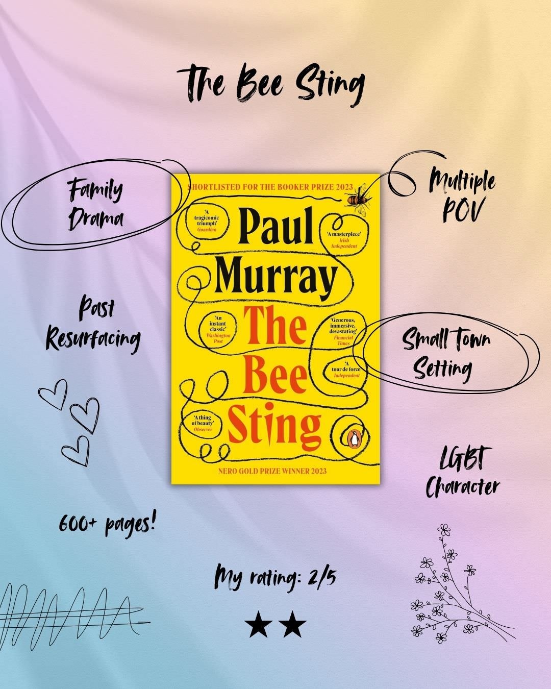 The Bee Sting by Paul Murray