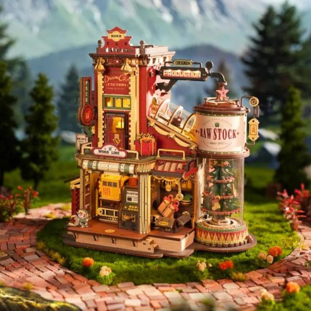 Miniature coffee shop. Advanced 3D Puzzle Projects