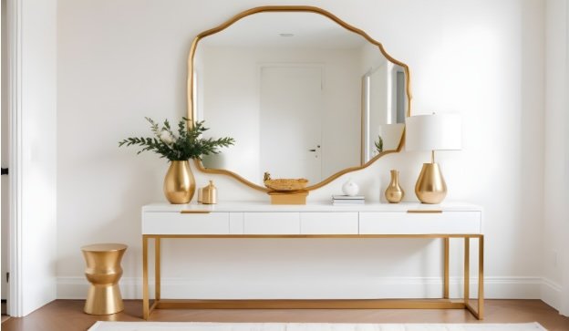 Elegant console table
